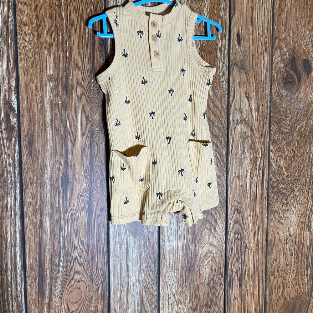 Tan Palm Tree Kids Bodysuit